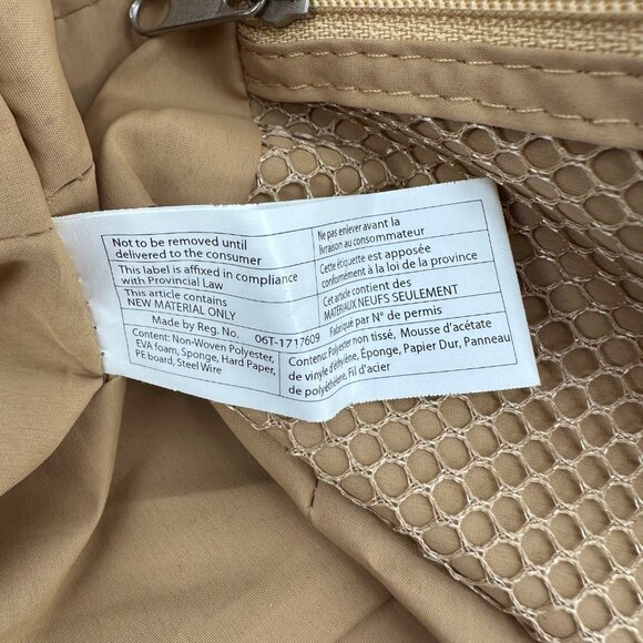 NWT Travelon Anti-Theft Bucket Tote Bag Multiple Zipper Pockets Brown - Picture 8 of 13